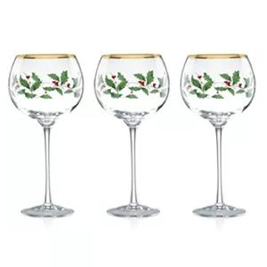 Lenox Christmas Balloon Glass Set of 3